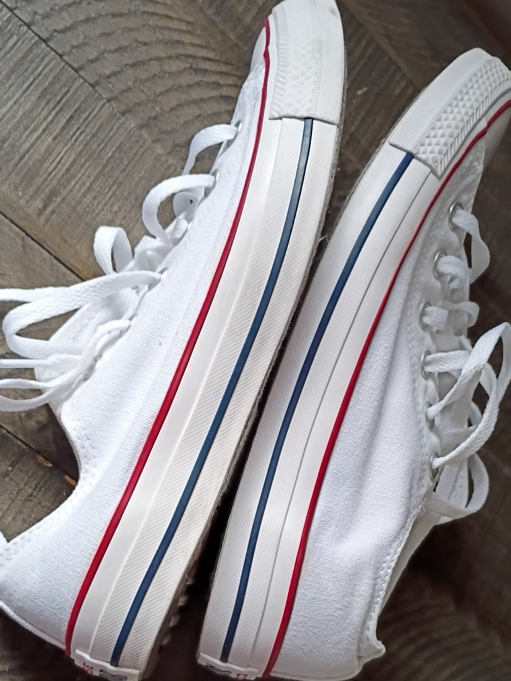 Converse All Star Classic Unisex White Low Top Sneakers Size Men's 8 / Wm's 10 - Picture 14 of 16